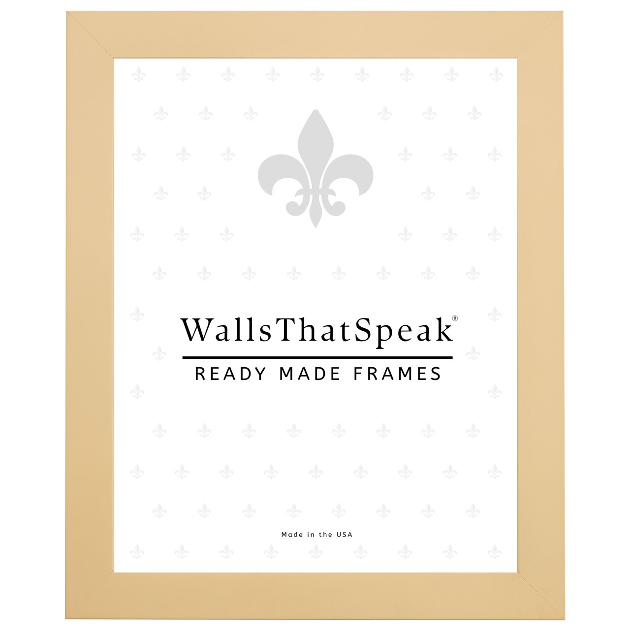 Confetti .875", Pastel Yellow Picture Frame by wallsthatspeak